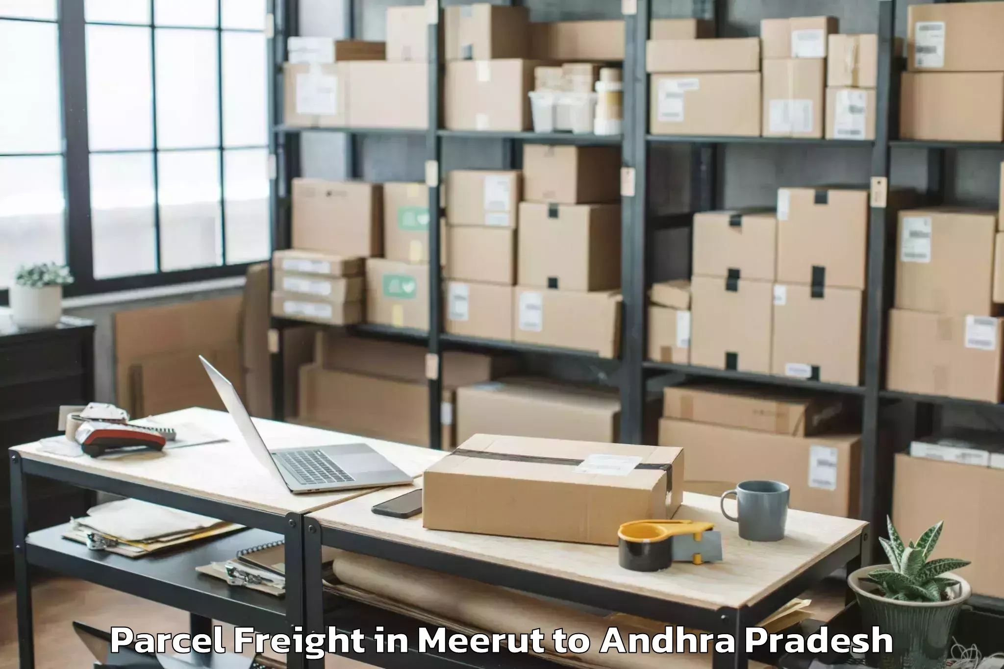 Book Meerut to Donakonda Parcel Freight Online